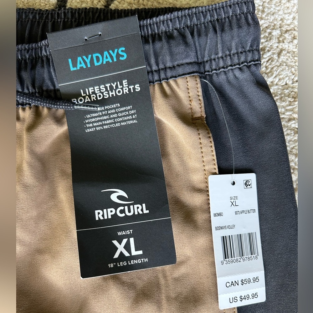 NWT Rip Curl “Lay Days” Boardshorts - Picture 2 of 4